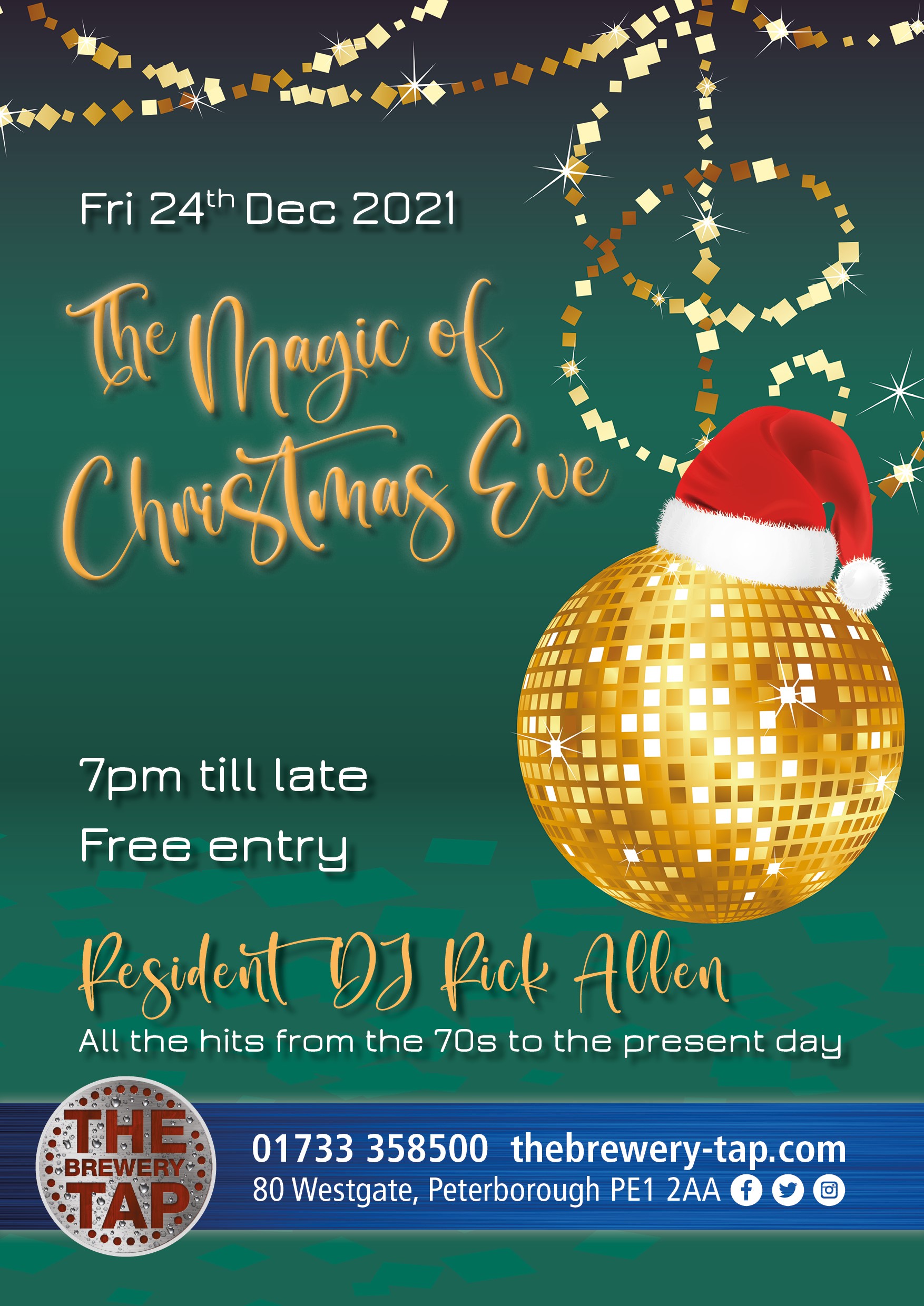 THE MAGIC OF CHRISTMAS EVE The Brewery Tap Peterborough christmas-eve-party-elegant-lace-white-red-ribbon-invitation-zazzle