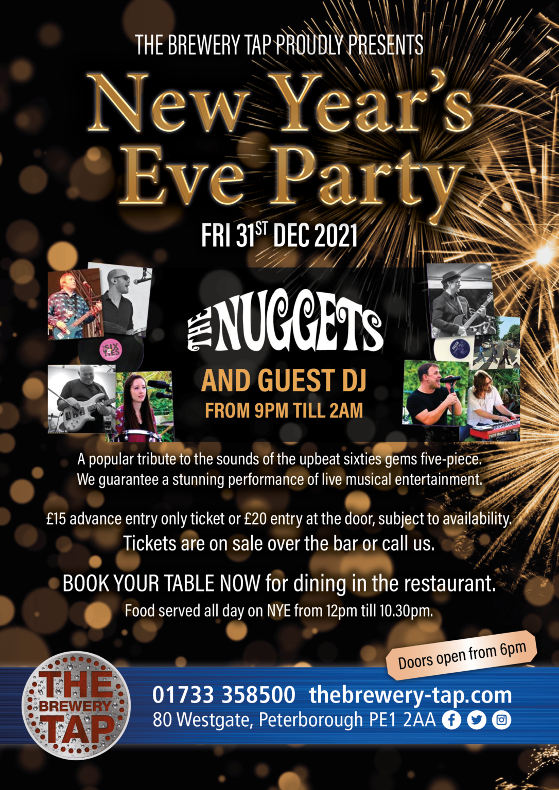 NEW YEAR'S EVE PARTY The Brewery Tap Peterborough